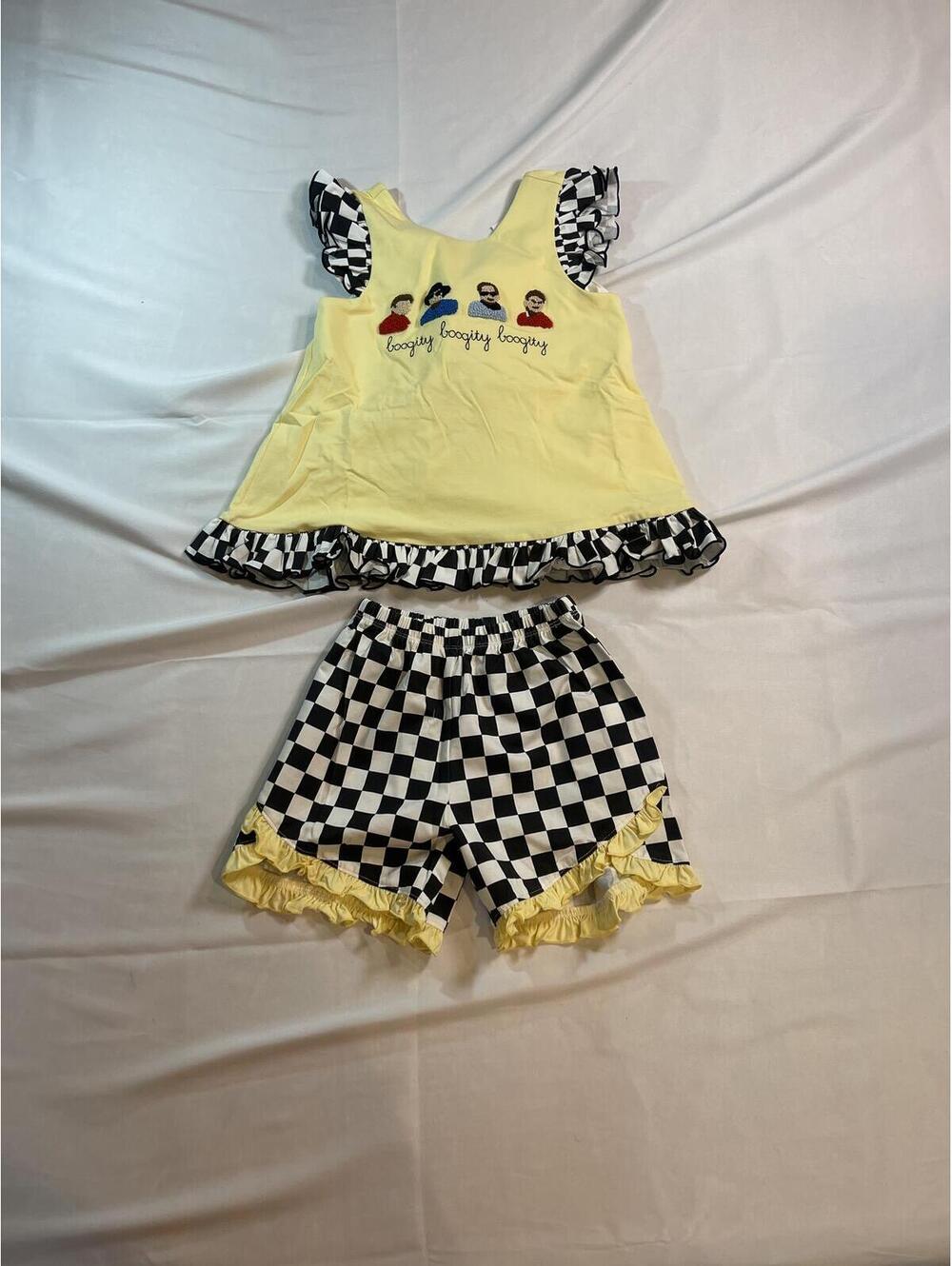 Three Sisters and a Girls NASCAR Themed Bloomer Set Size 5T